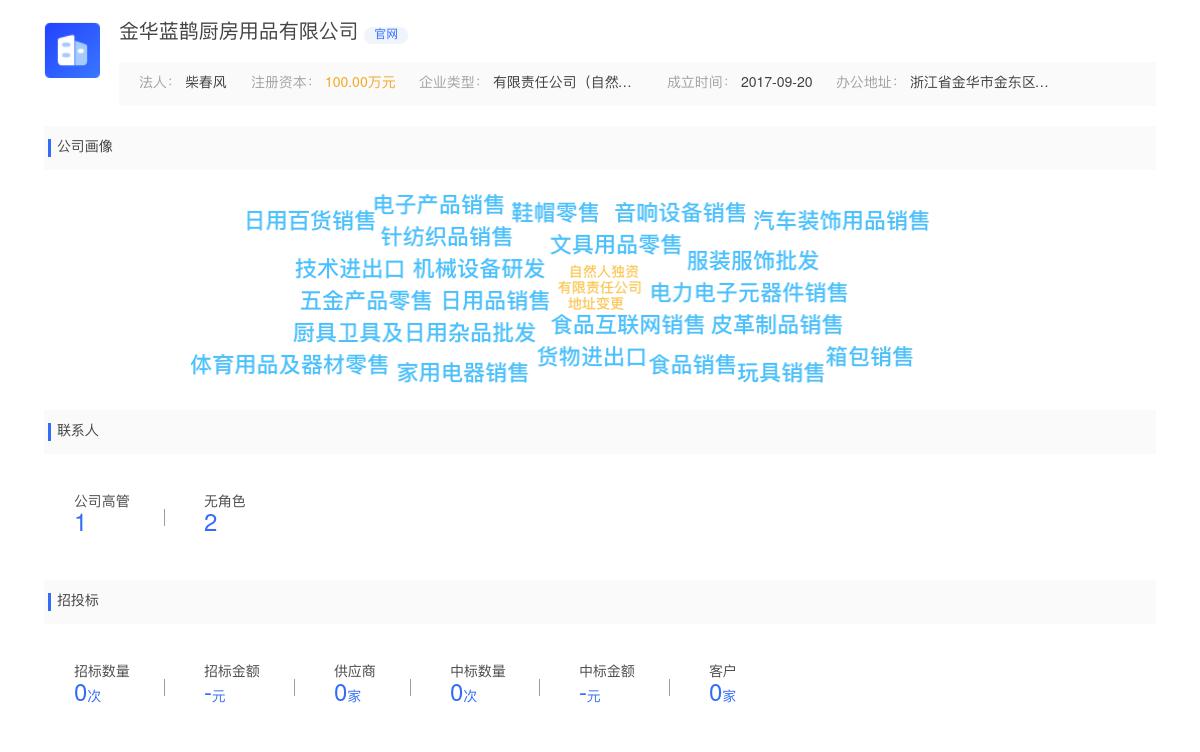 金华蓝鹊厨房用品有限公司商标注册被驳回
