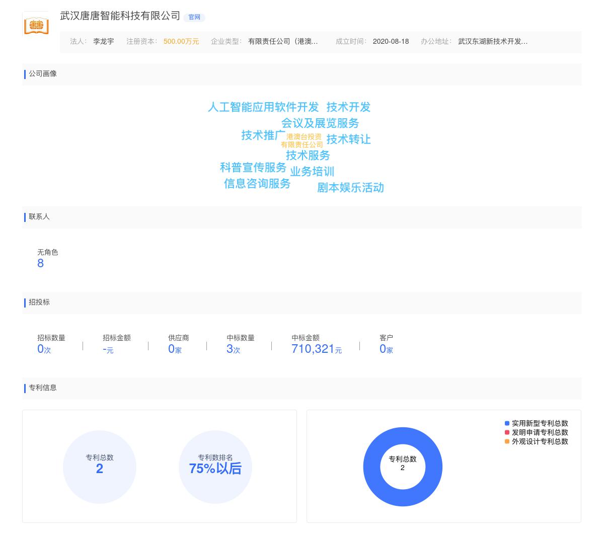 武汉唐唐智能科技有限公司商标注册被驳回