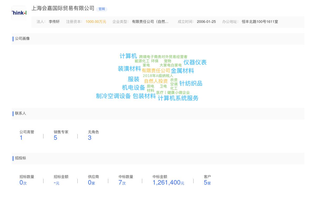 上海会嘉国际贸易有限公司商标注册被驳回