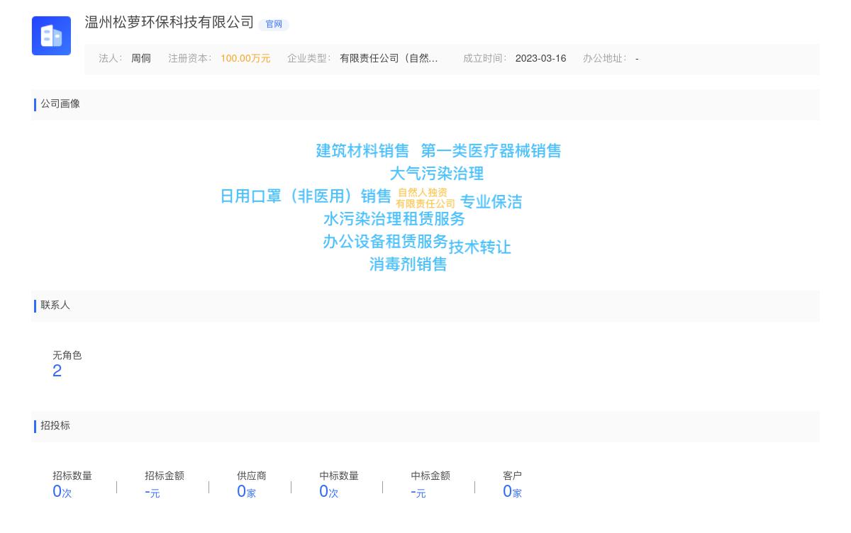 温州松萝环保科技有限公司商标注册被驳回