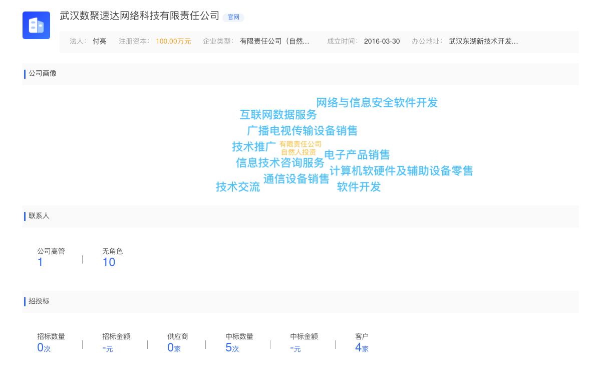 武汉数聚速达网络科技有限责任公司商标注册被驳回