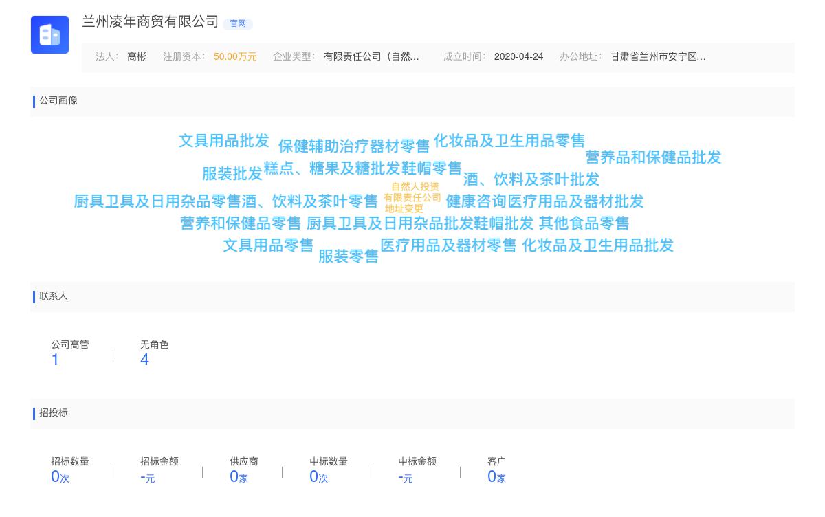 兰州凌年商贸有限公司商标注册被驳回