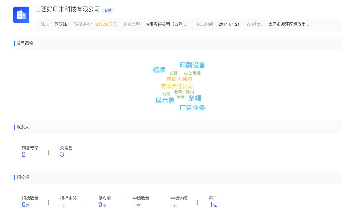 山西好印来科技有限公司商标注册被驳回