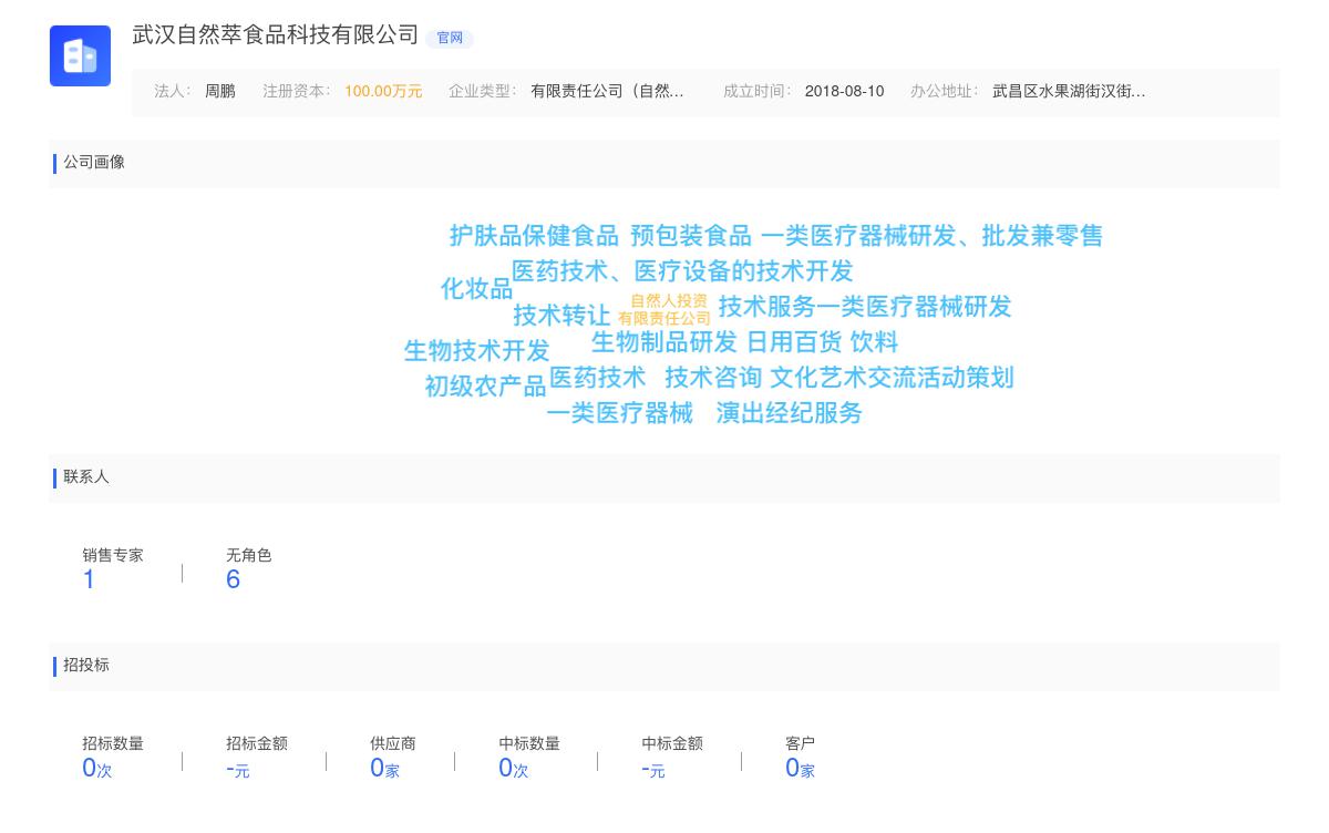 武汉自然萃食品科技有限公司近期有采购武汉畅本源寻找代工厂的需求