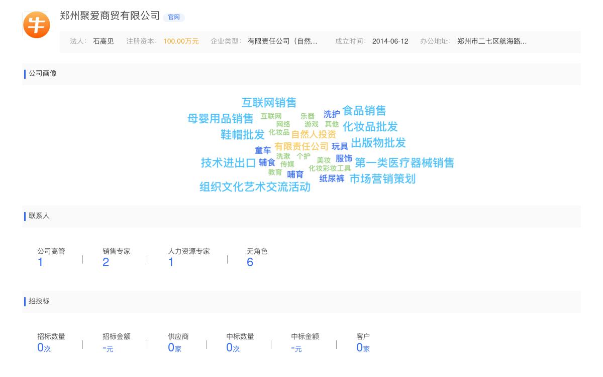 郑州聚爱商贸有限公司商标注册被驳回