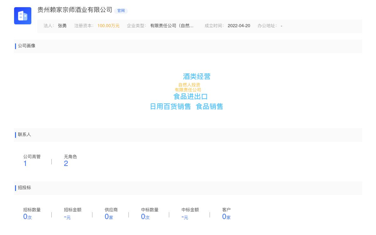 贵州赖家宗师酒业有限公司商标注册被驳回