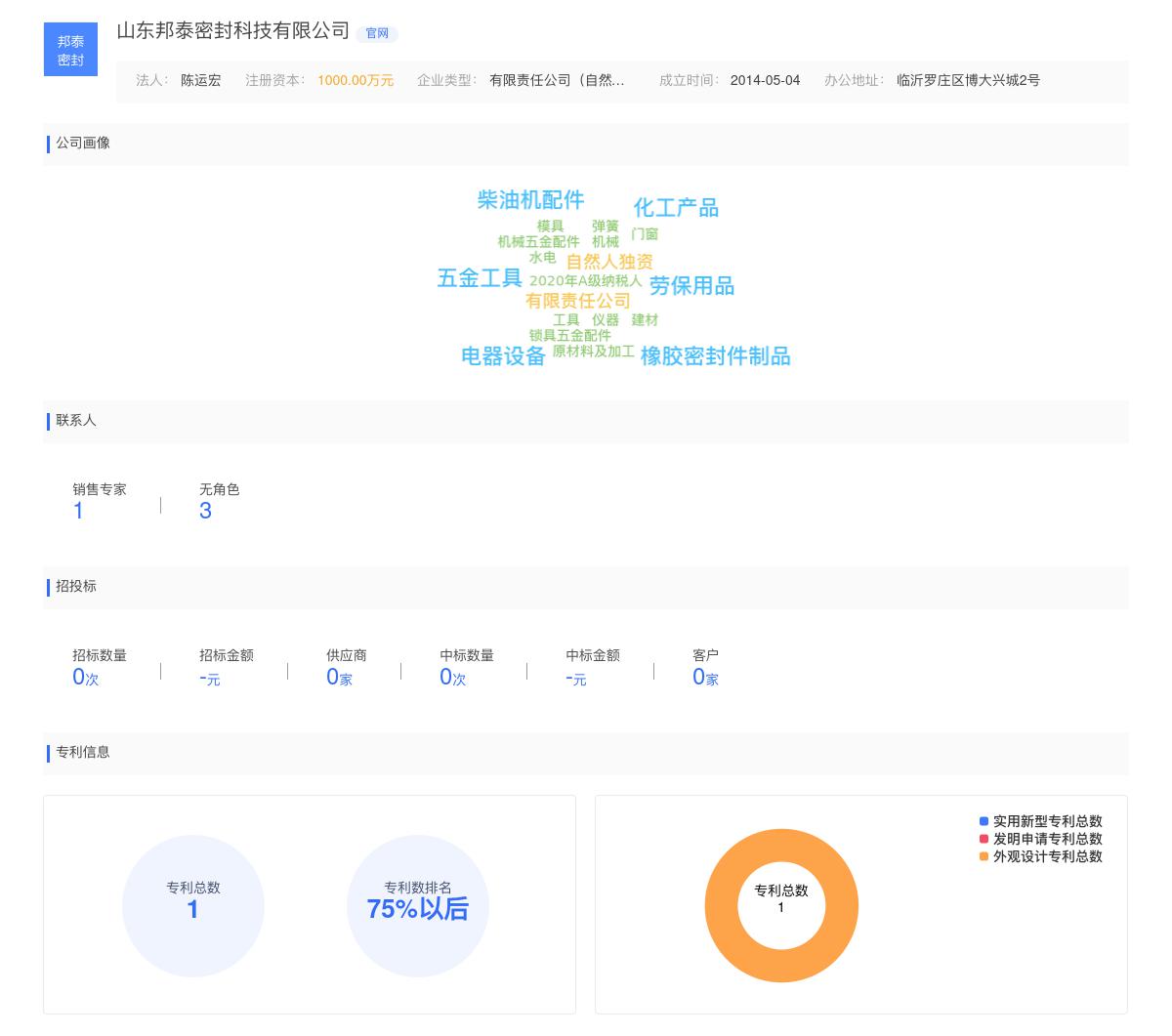 山东邦泰密封科技有限公司商标注册被驳回