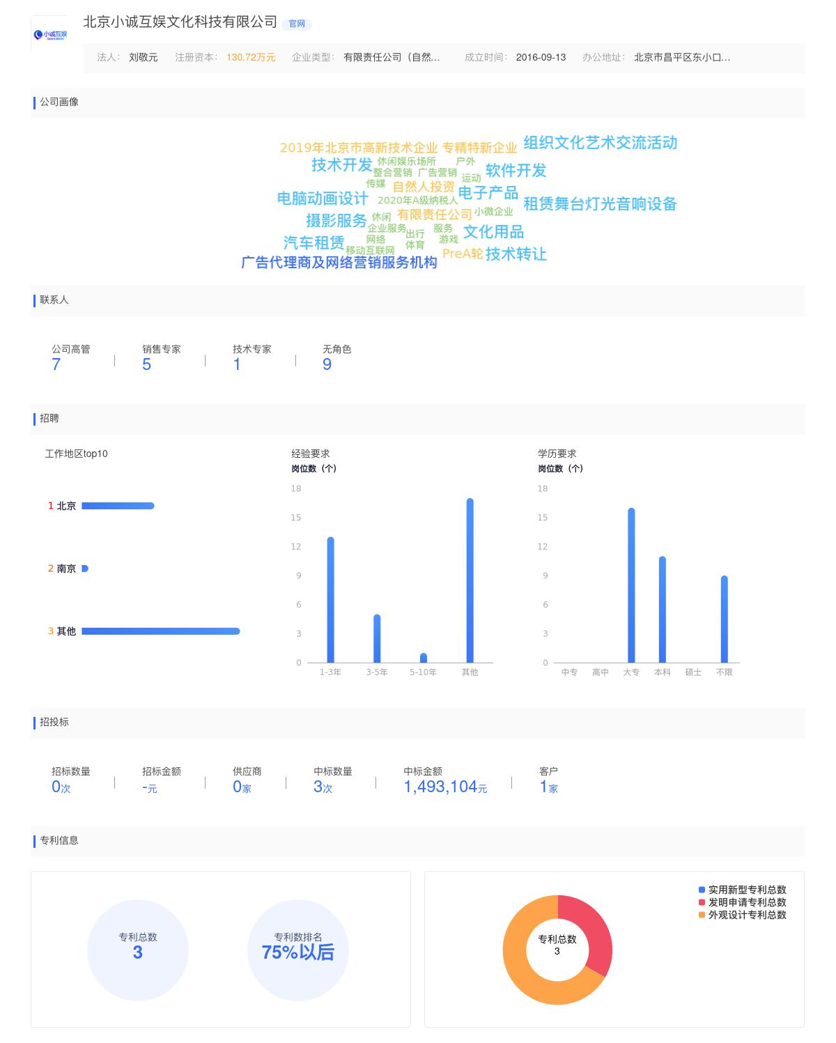 北京小诚互娱文化科技有限公司商标注册被驳回