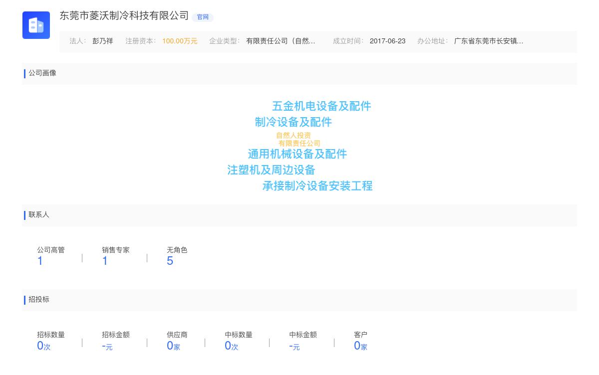 东莞市菱沃制冷科技有限公司商标注册被驳回