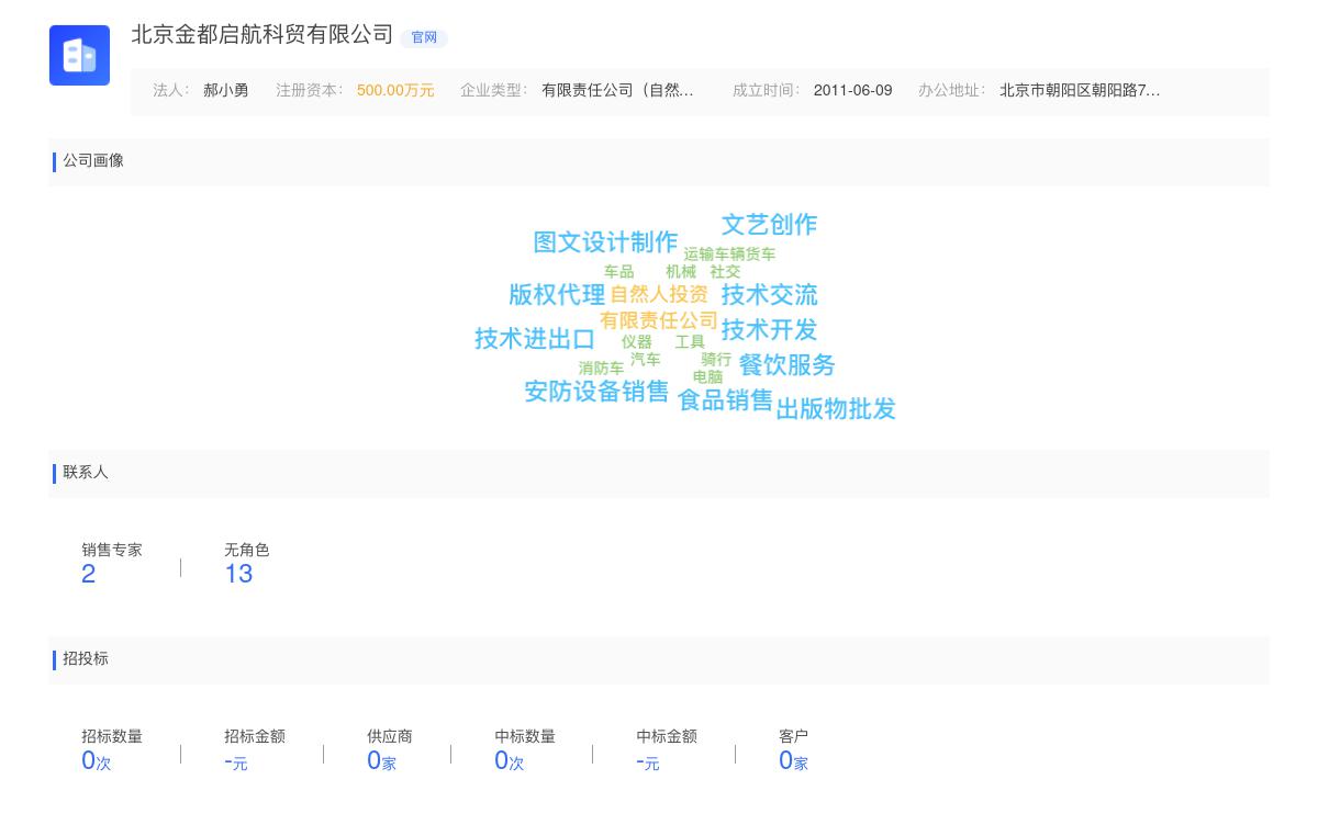 北京金都启航科贸有限公司商标注册被驳回