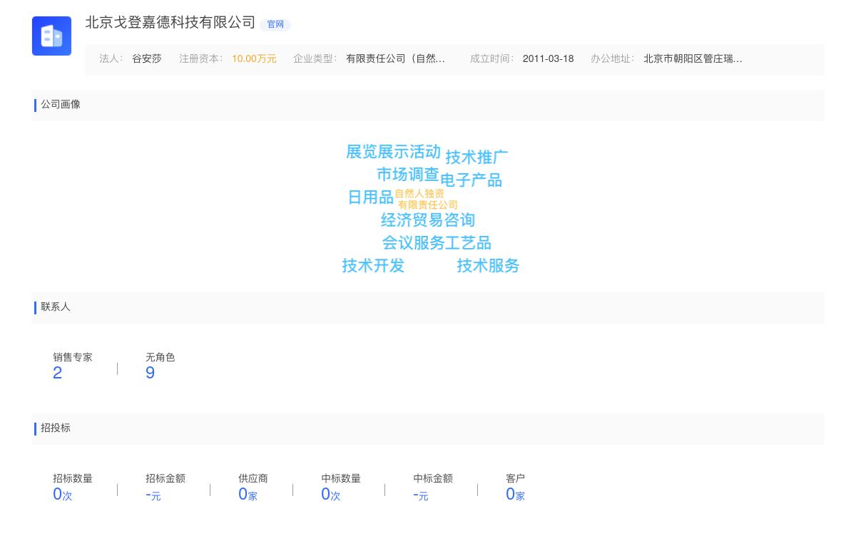 北京戈登嘉德科技有限公司商标注册被驳回