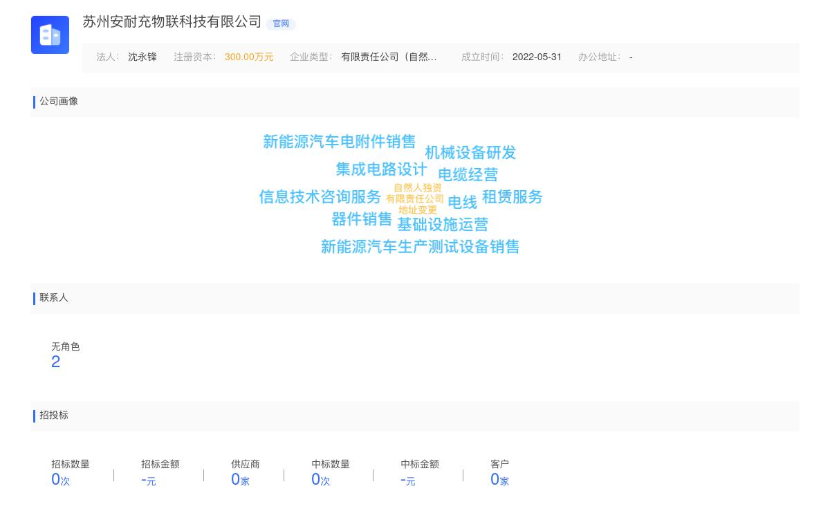 苏州安耐充物联科技有限公司商标注册被驳回