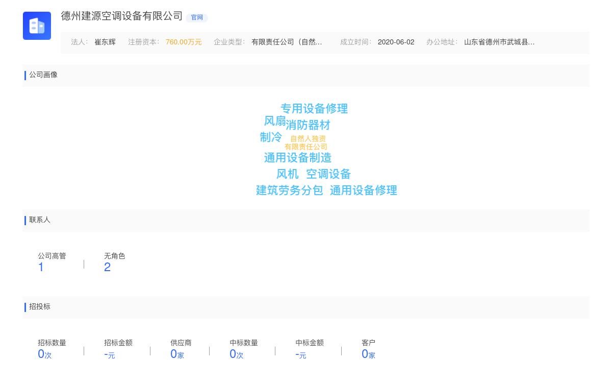 德州建源空调设备有限公司商标注册被驳回