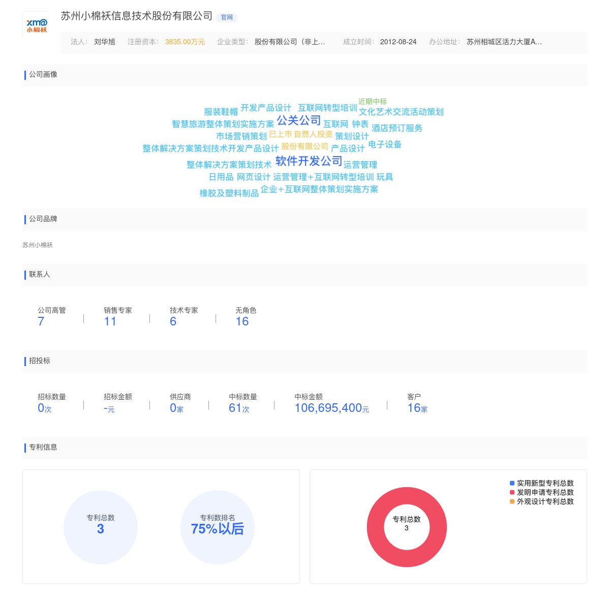 苏州小棉袄信息技术股份有限公司近期有采购苏州小棉袄信息技术股份有限公司的需求
