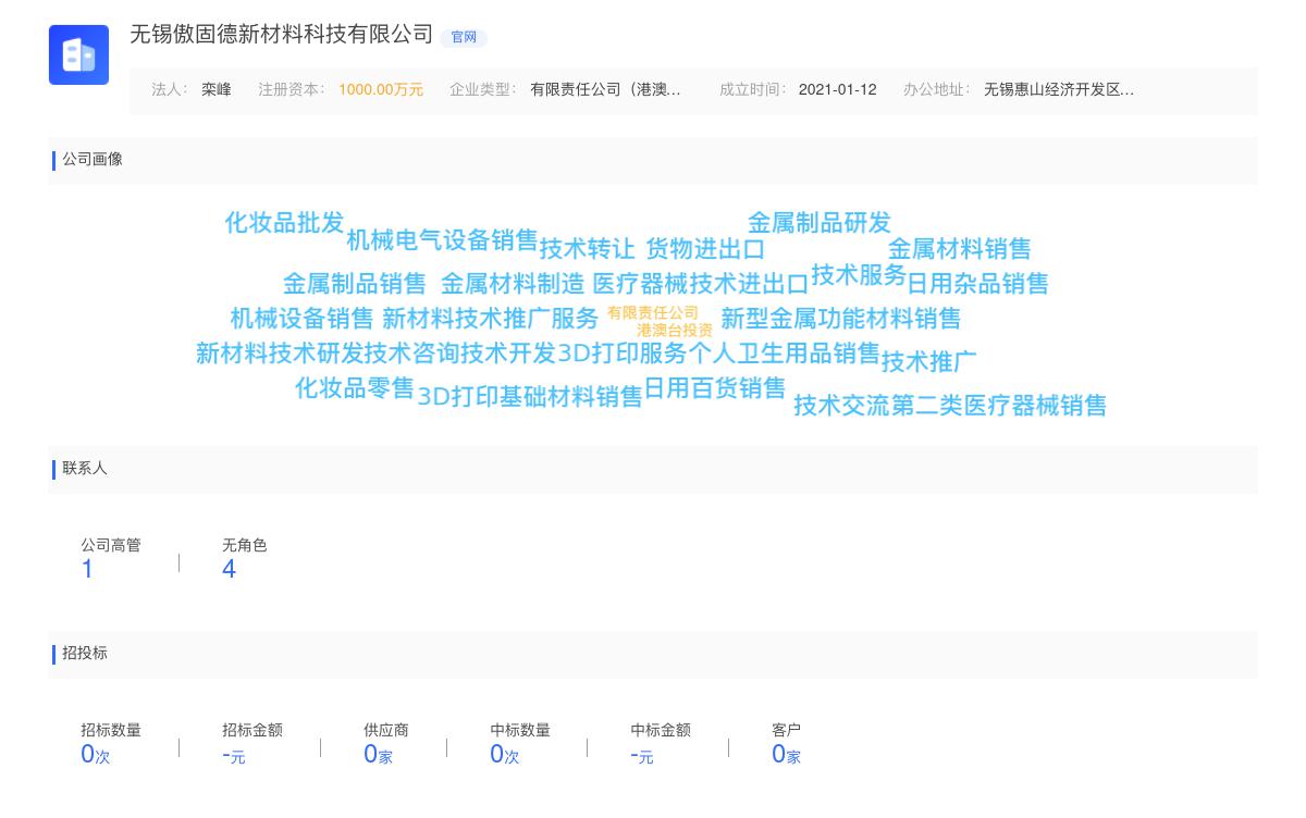 无锡傲固德新材料科技有限公司商标注册被驳回