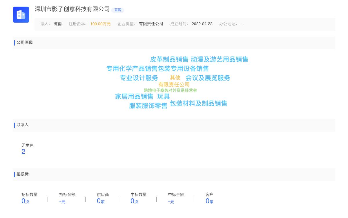 深圳市影子创意科技有限公司商标注册被驳回