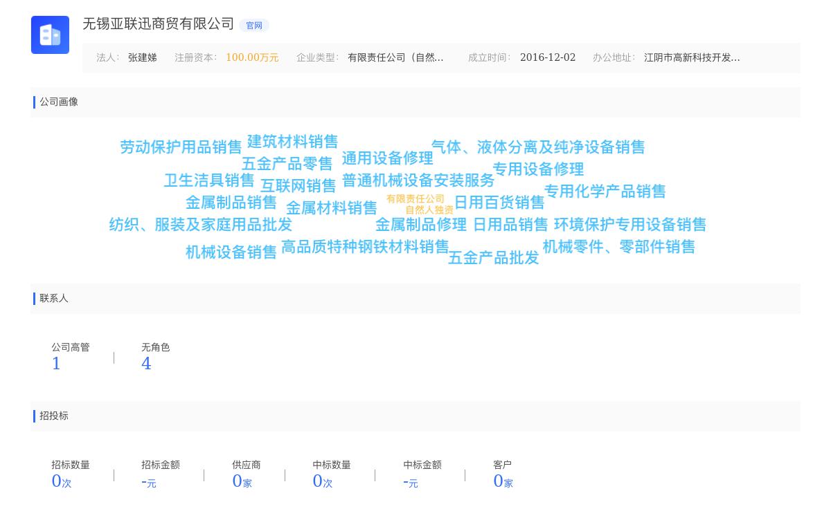 无锡亚联迅商贸有限公司近期有采购工作服的需求