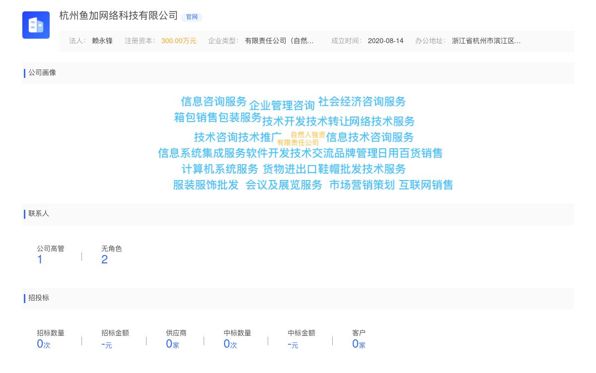 杭州鱼加网络科技有限公司商标注册被驳回