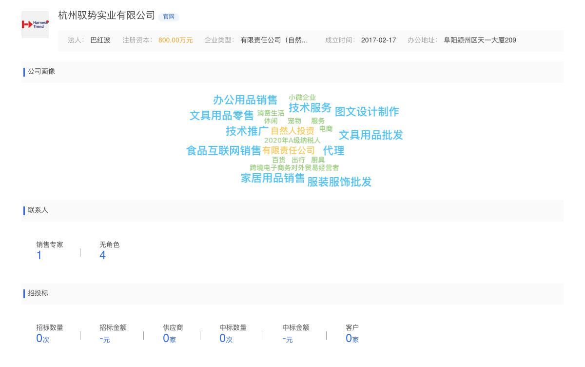杭州驭势实业有限公司商标注册被驳回