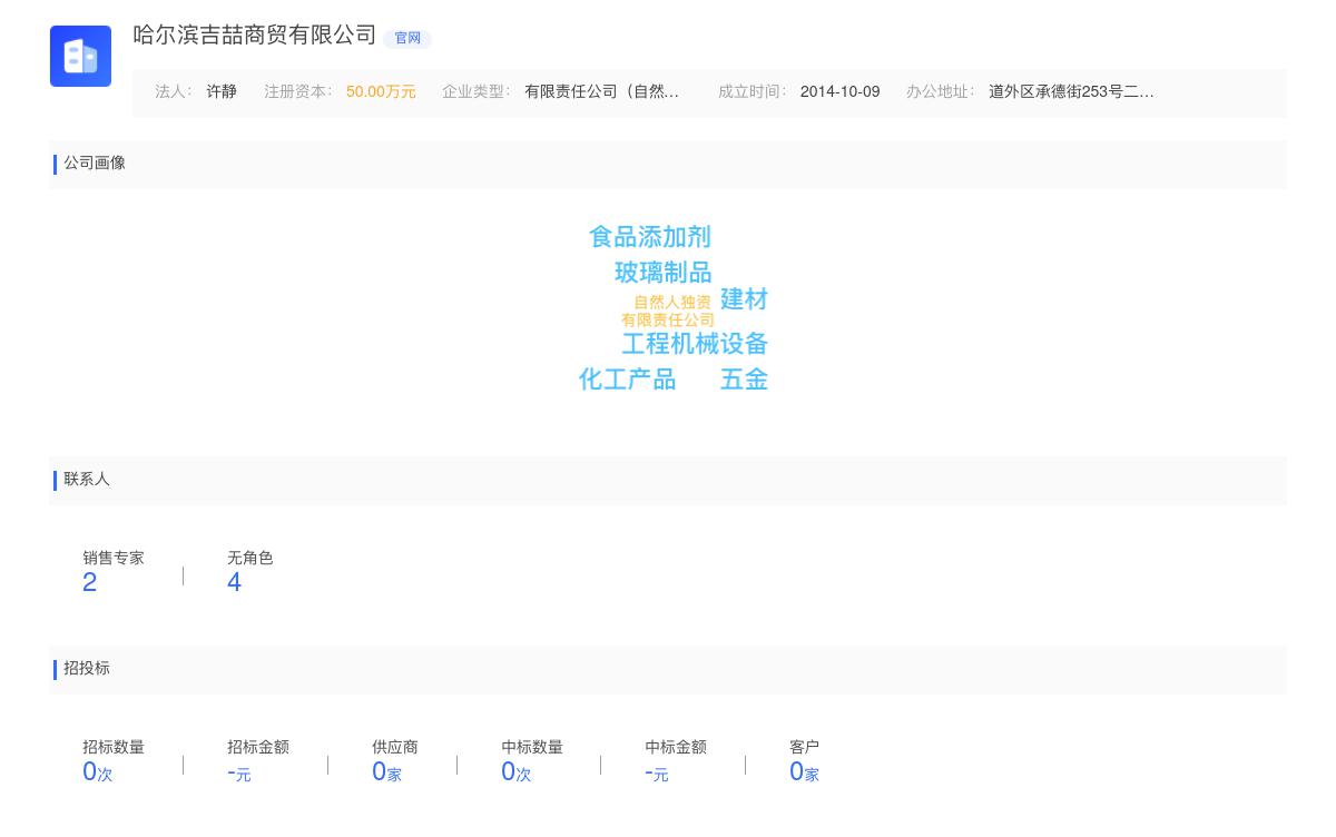 哈尔滨吉喆商贸有限公司商标注册被驳回