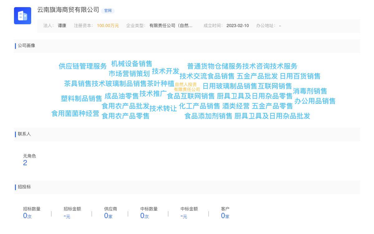 云南旗海商贸有限公司近期有采购云南旗海商贸有限公司寻找茶叶线上线下分销渠道的需求