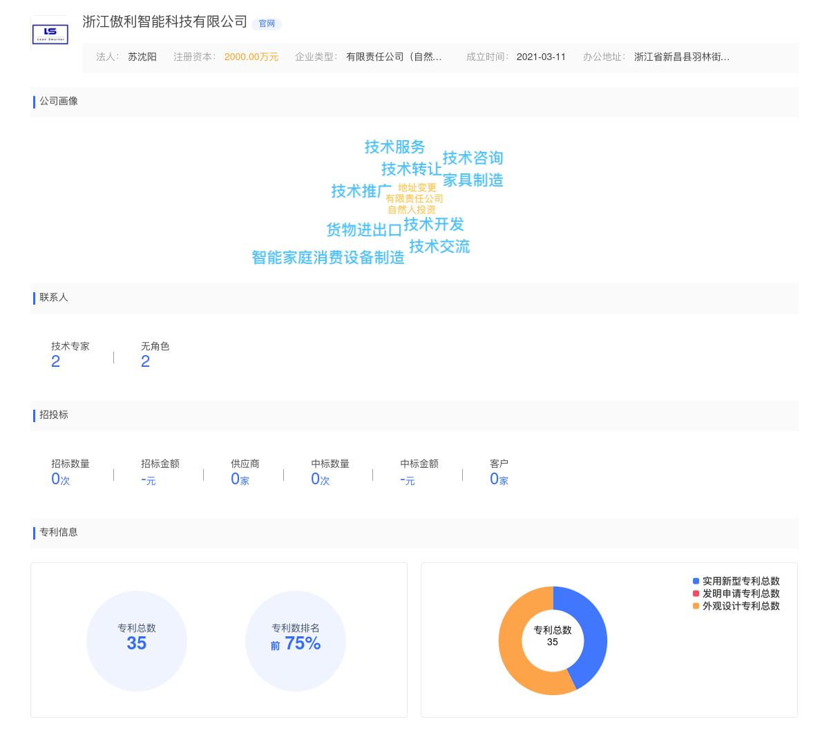 浙江傲利智能科技有限公司商标注册被驳回