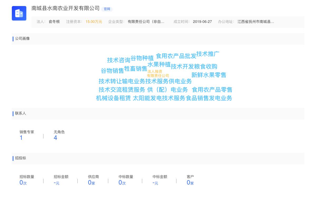 南城县水南农业开发有限公司商标注册被驳回