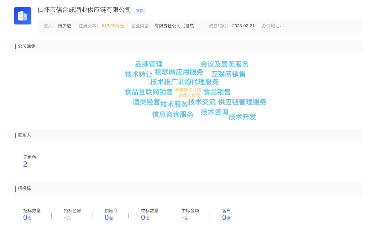 仁怀市信合成酒业供应链有限公司商标注册被驳回