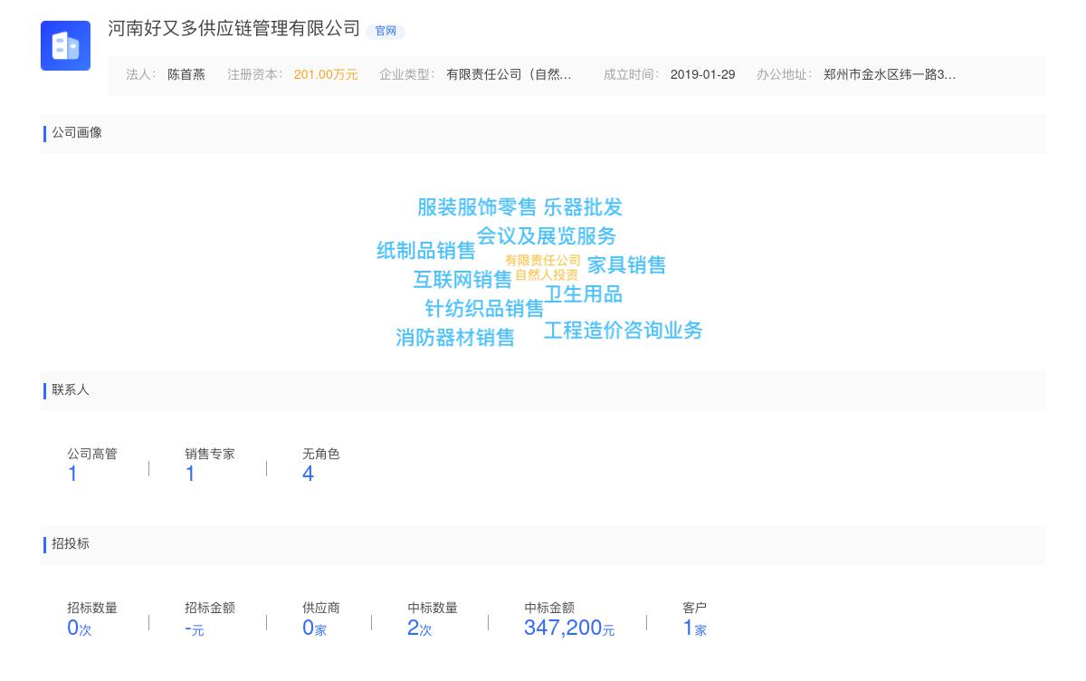 河南好又多供应链管理有限公司商标注册被驳回
