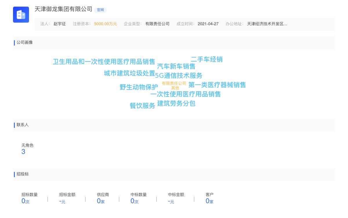 天津御龙集团有限公司商标注册被驳回