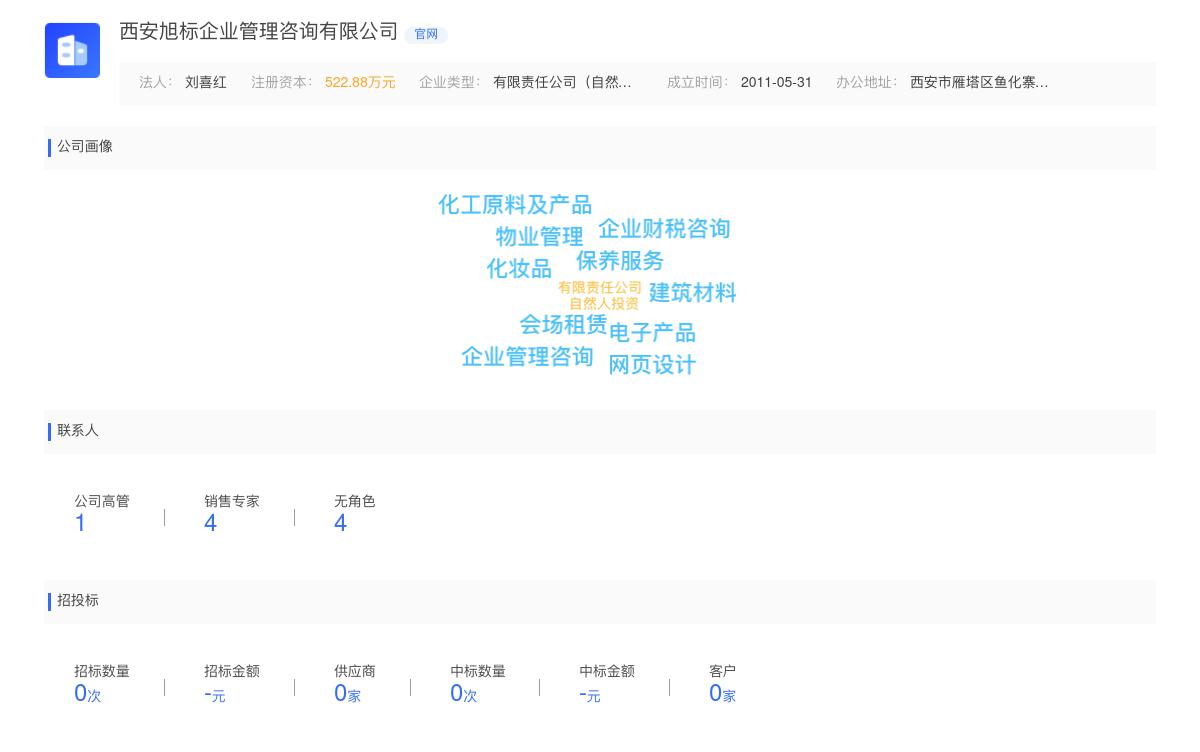 西安旭标企业管理咨询有限公司商标注册被驳回