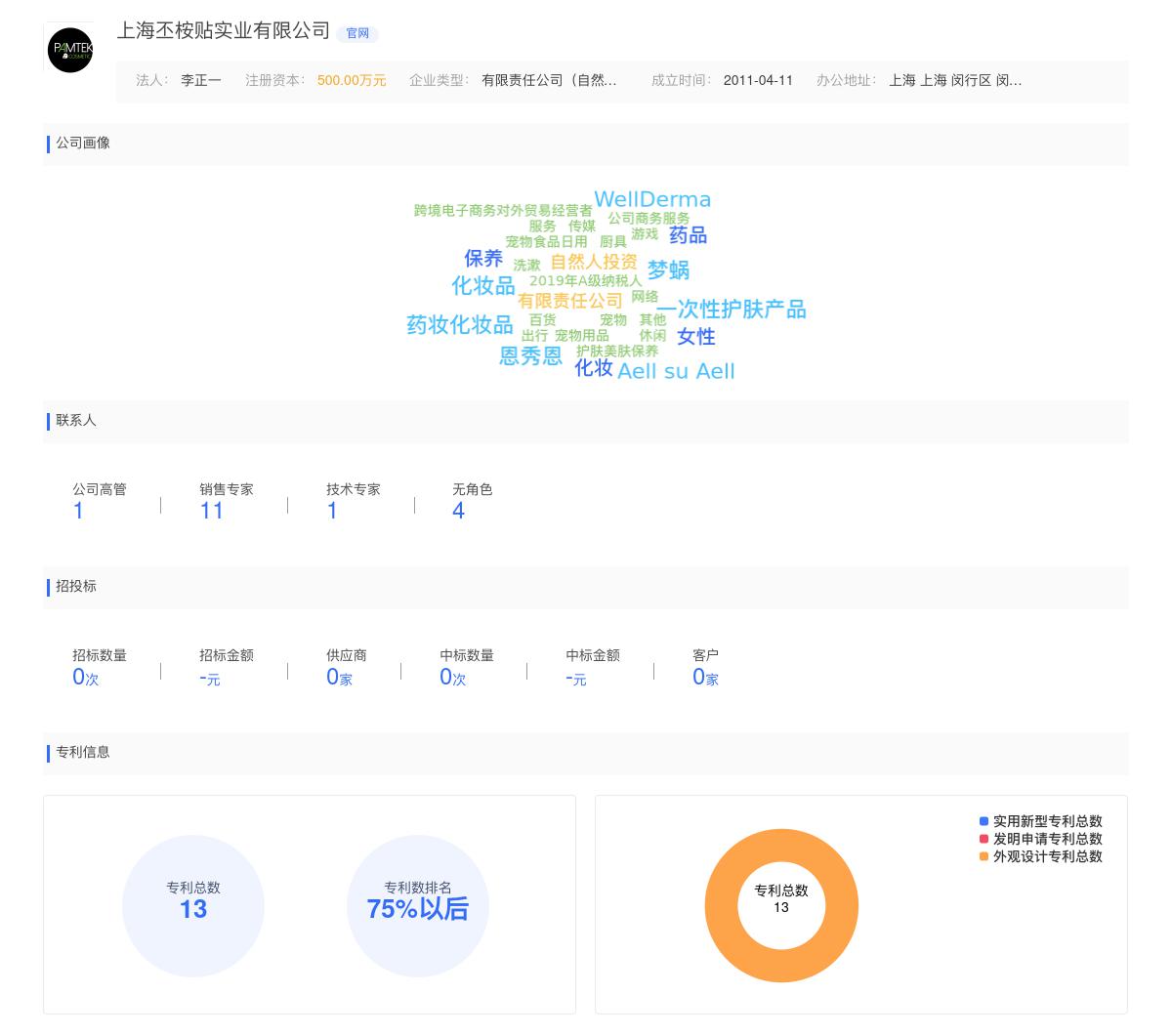 上海丕桉贴实业有限公司商标注册被驳回