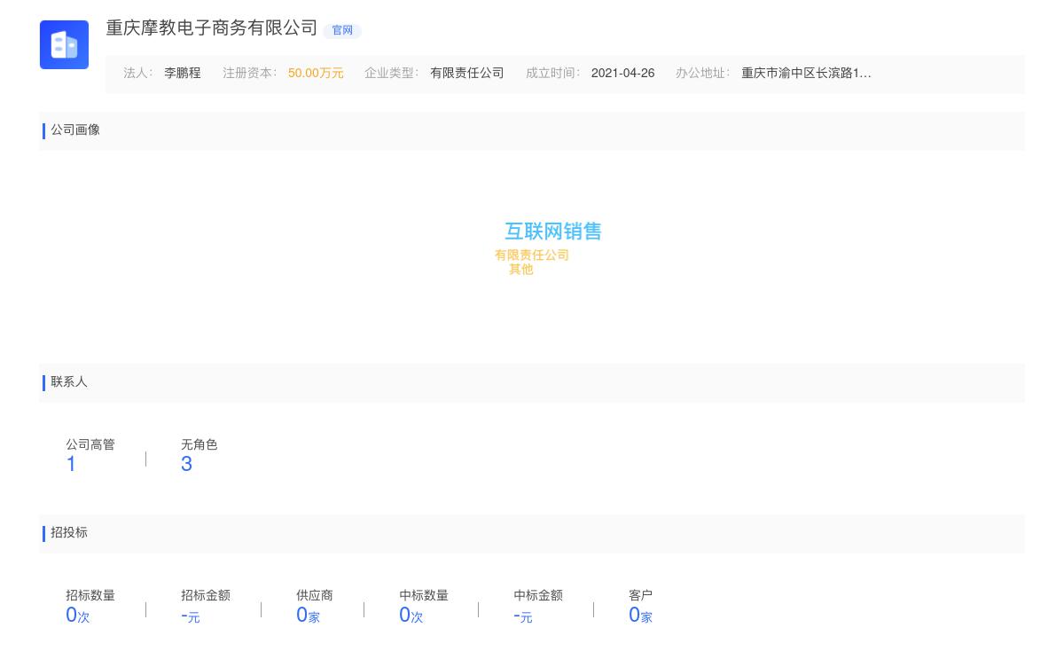 重庆摩教电子商务有限公司商标注册被驳回