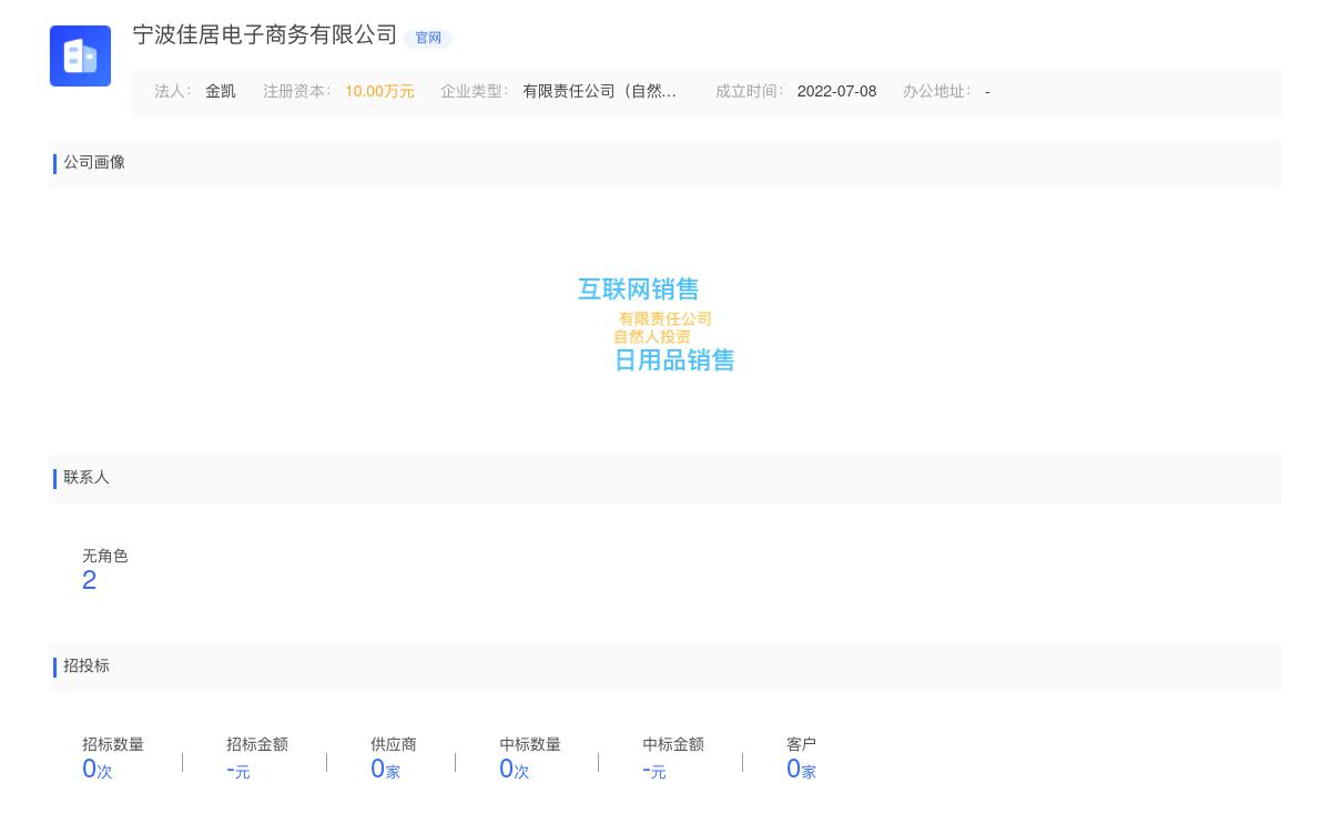 宁波佳居电子商务有限公司商标注册被驳回
