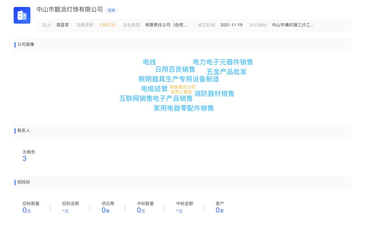 中山市靓派灯饰有限公司商标注册被驳回