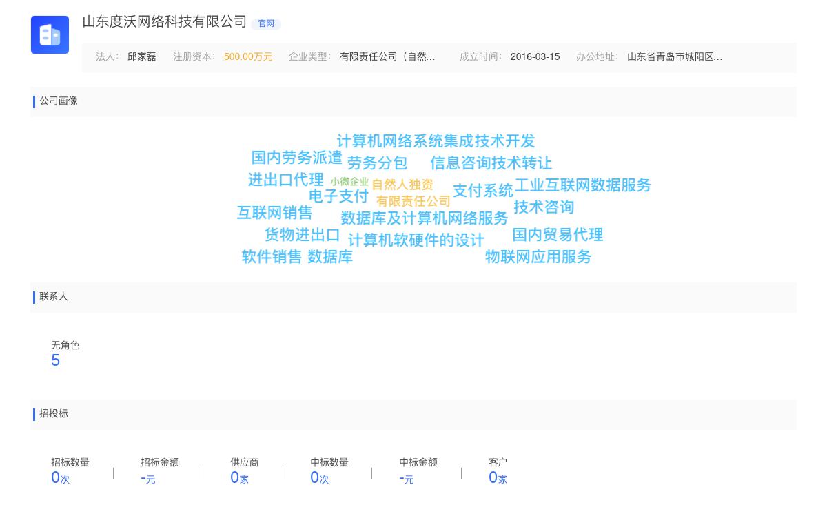 山东度沃网络科技有限公司商标注册被驳回